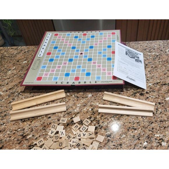 Vintage Milton Bradley Scrabble Crossword Game - 1989 - Picture 2 of 16